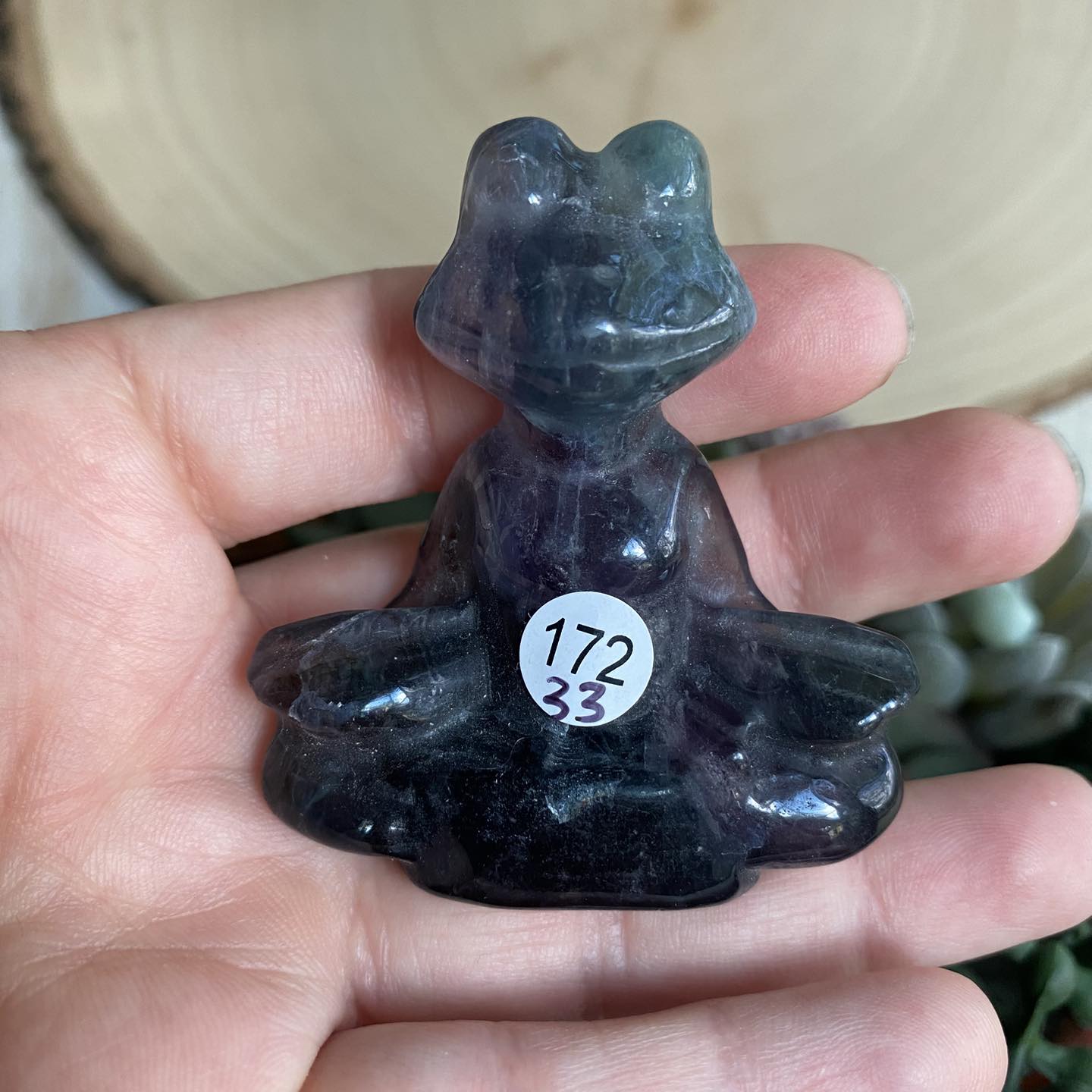 #172 Fluorite Meditating Frog